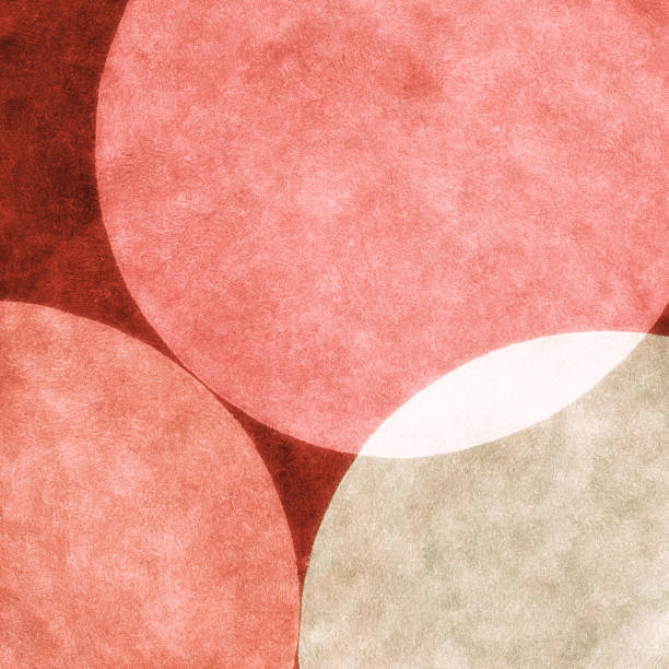 istock Hand-painted abstract background with curved shapes colored in shades of red, brown and gray. 869830620