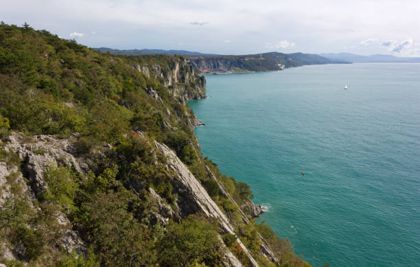 Northern Adriatic Coastline near Trieste stock photo