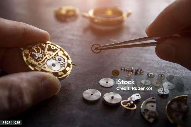 Watch Repair Stock Photo - Download Image Now - Watch - Timepiece, Watch Maker, Repairing