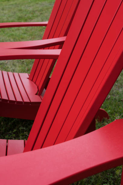 istock Red Lawn Chair Detail 869858654