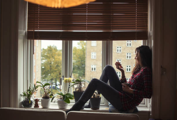 istock Happy and comfortable at home in the morning 869859870