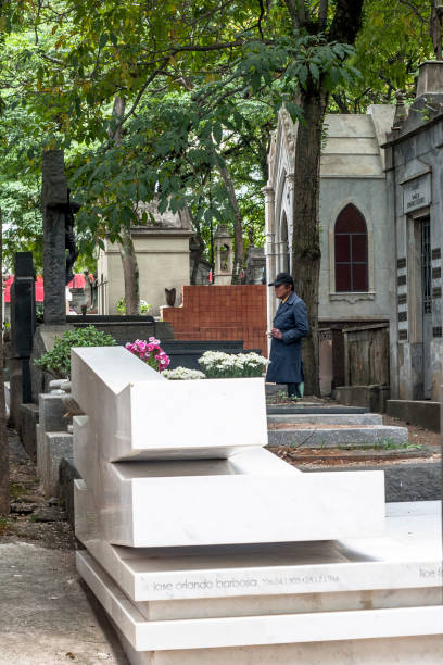 Sao Paulo, Brasil, November 11, 2011. People visit their dead during the day of the deceased in the Cemetery of Consolacao, in the central region of Sao Paulo