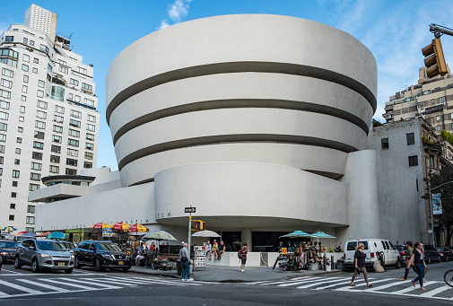 New York: Solomon R. Guggenheim Museum is the permanent home of a continuously expanding collection of Impressionist, Post-Impressionist, early Modern and contemporary art