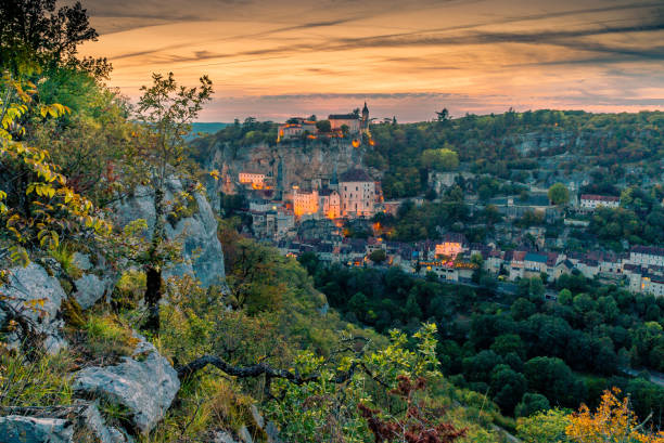 Rocamadour in France stock photo