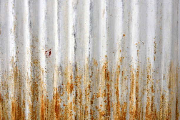 istock Grunge metallic garage door 869926426