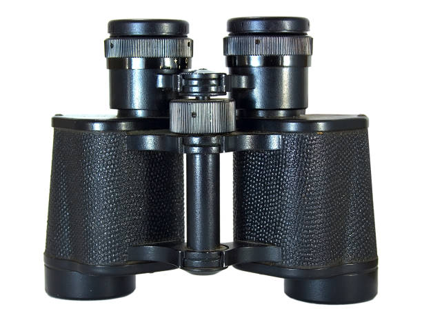 istock Vintage russian field glasses isolated on white background. 869951000