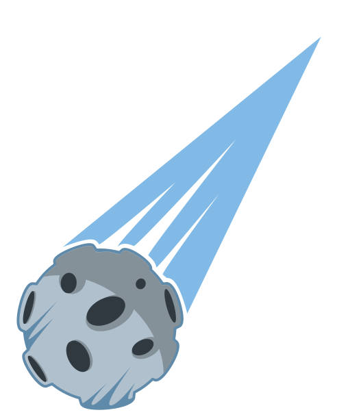 Asteroid vector illustration of an asteroid ian stock illustrations