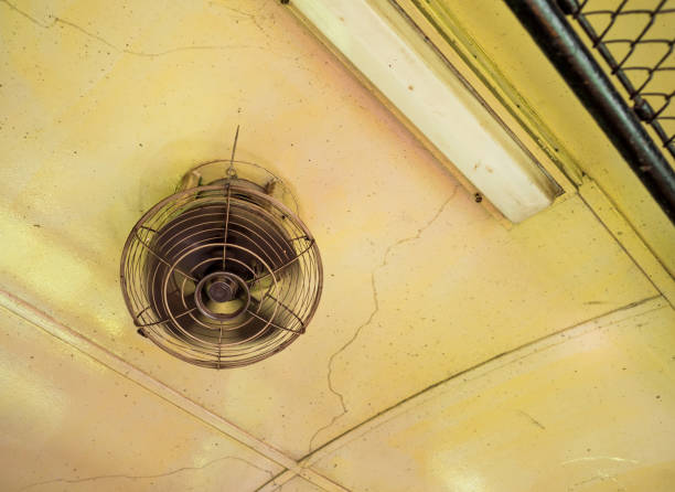 istock Ceiling Fan of Local Train inThailand. 869957954