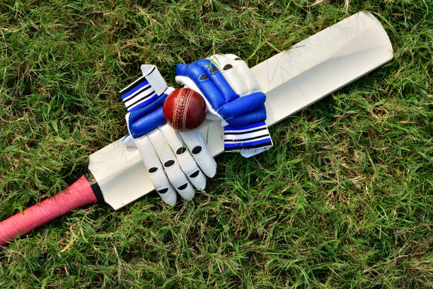 クリケット グローブとバット - cricket bat ストックフォトと画像
