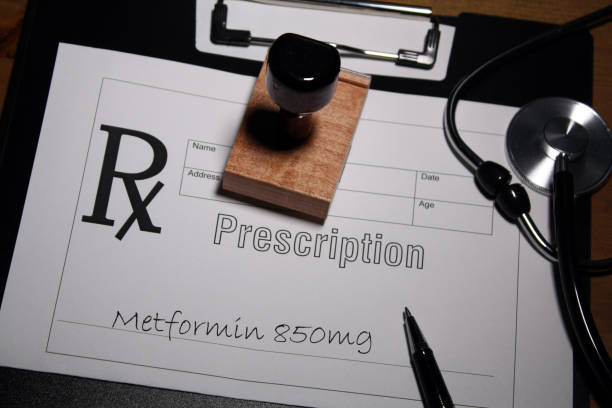 Type 2 Diabetes Treatment Metformin is the first-line medication for the treatment of type 2 diabetes, particularly in people who are overweight. metformin stock pictures, royalty-free photos & images