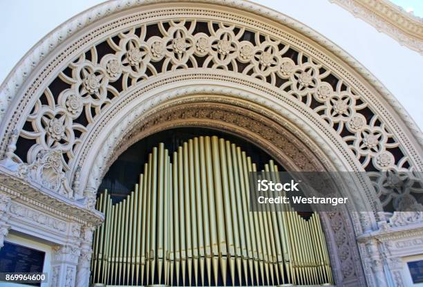 The Spreckels Organ Pavilion Stock Photo - Download Image Now - Balboa Park, Pipe Organ, Arts Culture and Entertainment