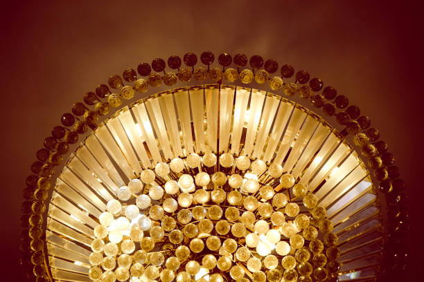 istock Closeup of retro chandelier 869971152