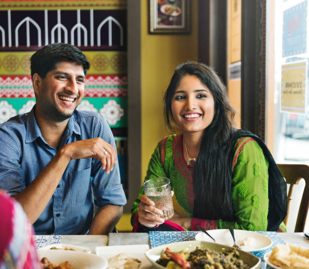 istock A group of Indian people is having lunch together 869974366