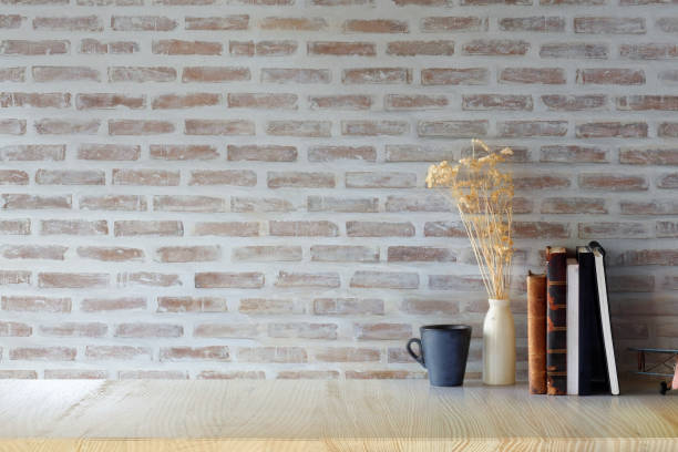 istock Mock up modern home decor with camera, dummy, houseplant. Artist workspace with copy space for products display montage.. 869981306
