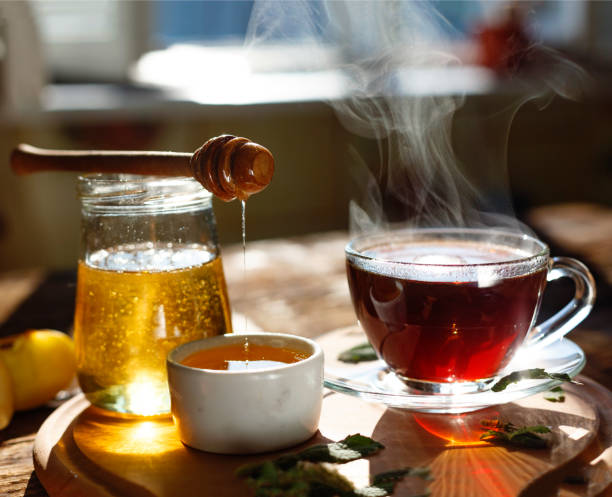 istock Healthy breakfast. Tea drinking. Morning time. 869985288