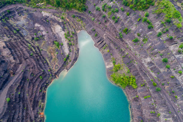istock aerial view of deep mine lake 869988506