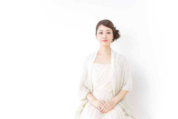 sad serious young woman looking at camera