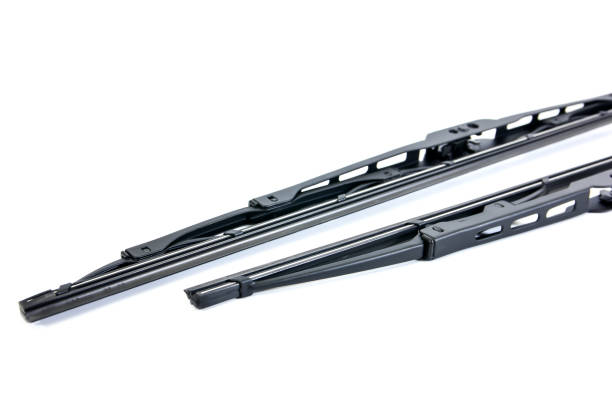 istock Closeup short and long windshield wipers isolated on white background.Windscreen wipers isolated 870005362