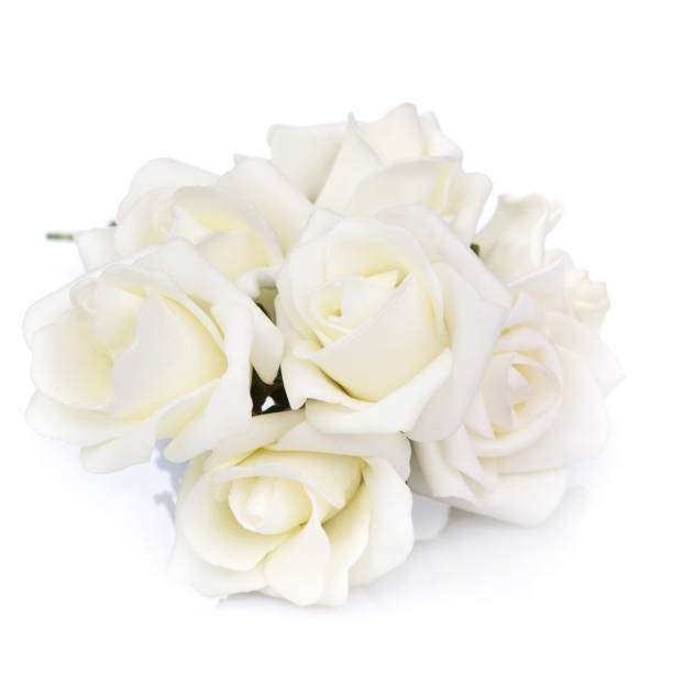 istock bouquet of white roses on a white background 870005614