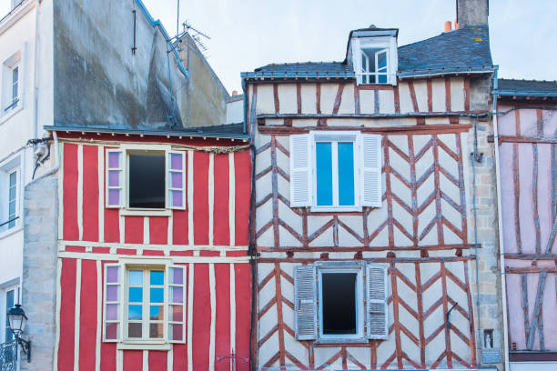 istock Beautiful old half-timbered houses in Vannes 870006306