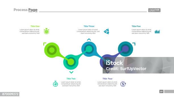 Process Elements Drawing Process Chart With Five Elements Template Stock Illustration - Download ...