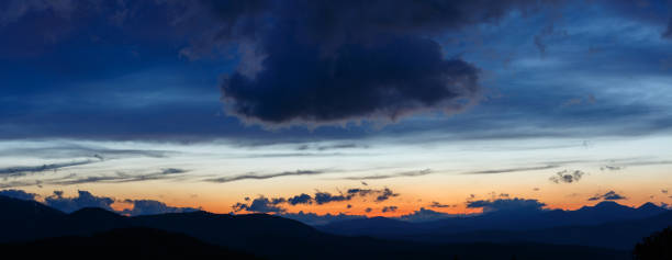 istock Sunset in the Carpathian Mountains. Tourism and active recreation concept. 870016764