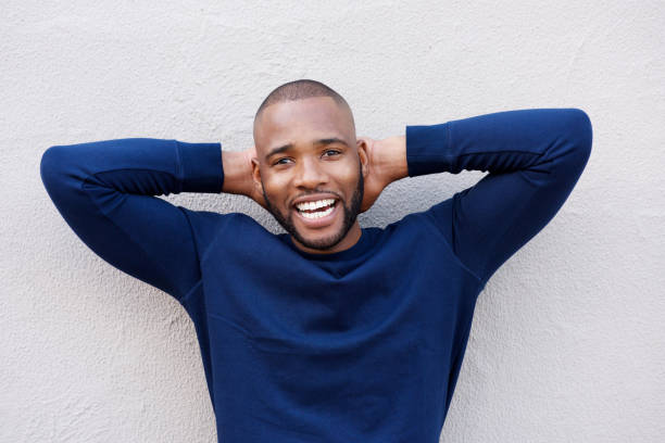 istock Close up happy young african american man 870026294