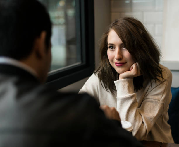 istock Couple Drinking Coffee Shop Relax 870027316