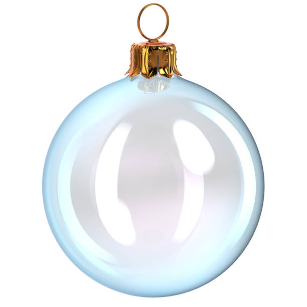 istock White Christmas ball glass decoration clean translucent 870030232