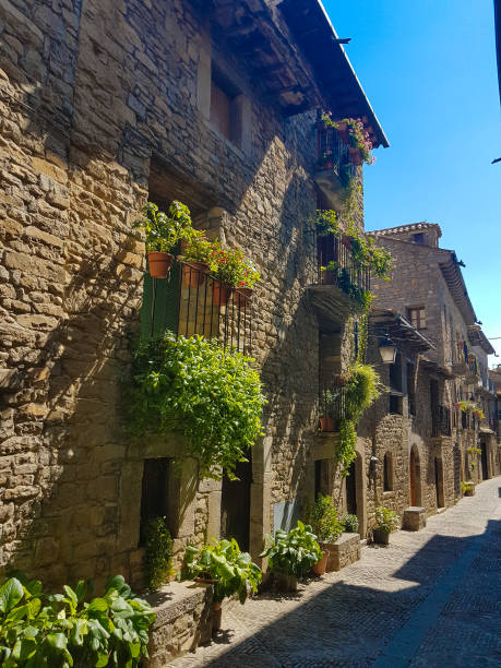 istock Medieval village of the Pyrenees Ainsa, Spain 870031454