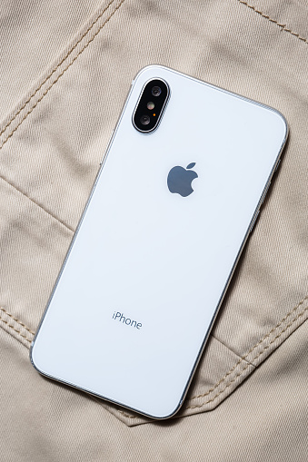New Iphone X Smart Phone In Close Upmodern Apple Iphone 10 Mobile Phone  With Dual Camera Lenses In Macro Stock Photo - Download Image Now - iStock