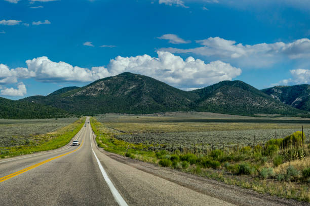 istock Empty Street towards Bryce Canyon in Utah United States of Ameri 870056352