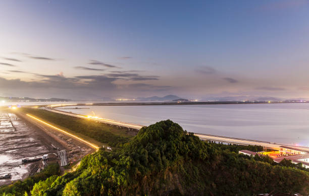 istock Yuhuan lake at sunset，Zhejiang,China. 870070778