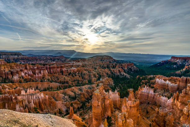 istock Sunrise over Bryce Canyon with clouds stunstar skyover Bryce Amp 870072004