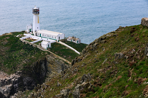 South Stack Lighthouse near Holyhead; Anglesey, Wales.