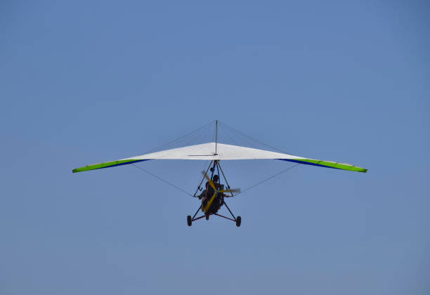 istock Trike, flying in the sky with two people 870109412