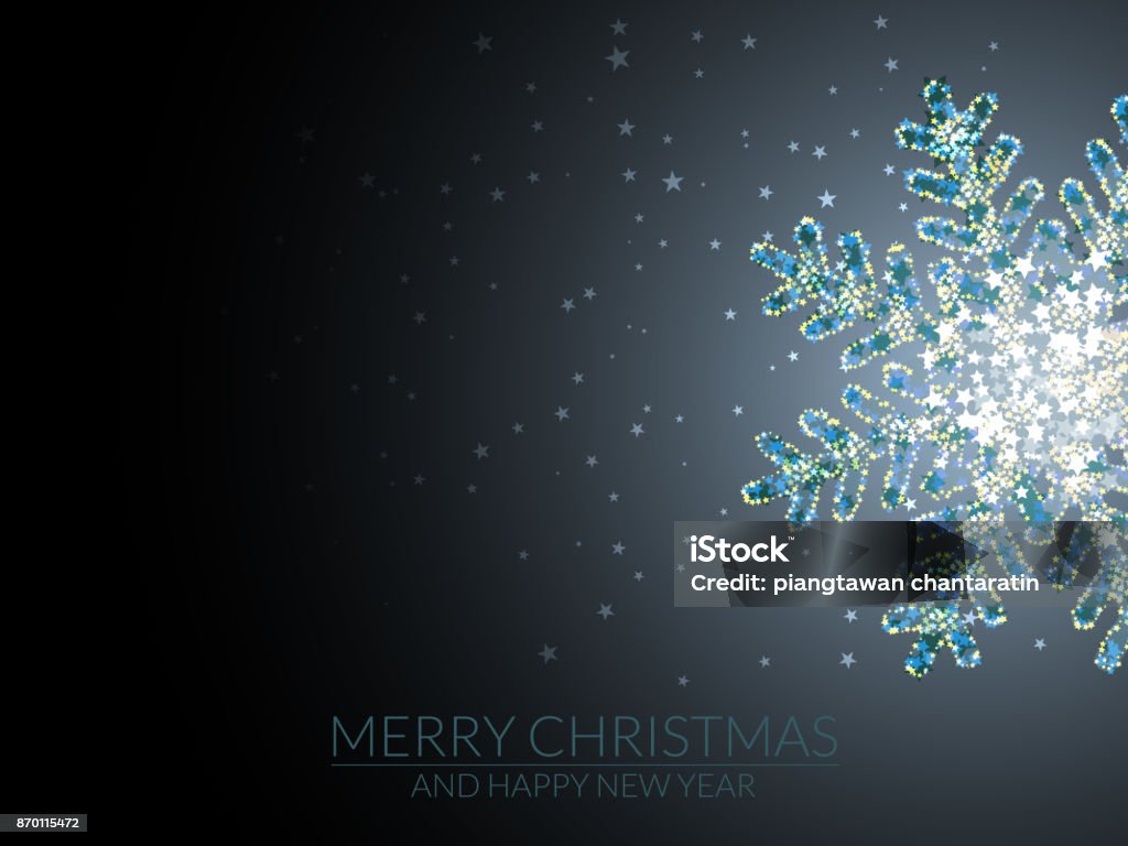 Sining Snowflake Shining Snowflake Background Stock Illustration - Download Image Now ...