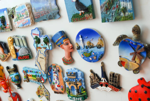 istock Many magnet souvenir on the fridge 870122418