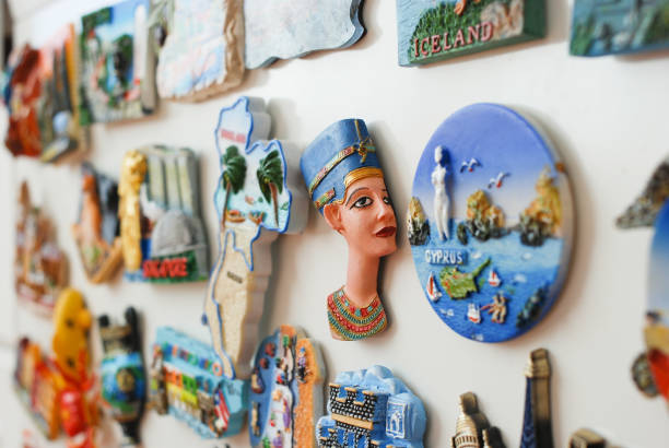 istock Many magnet souvenir on the fridge 870122420