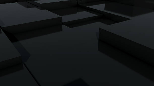 istock Abstract geometric background with cubes in black 870130788