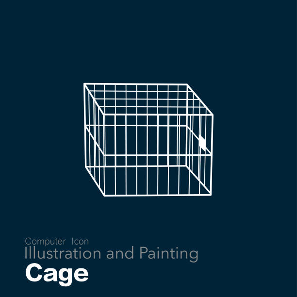 cage - birdcage stock-grafiken, -clipart, -cartoons und -symbole