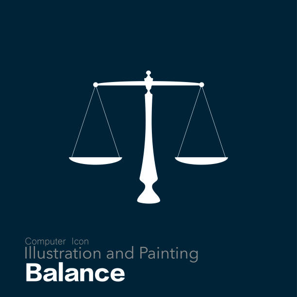 ilustrações de stock, clip art, desenhos animados e ícones de equal-arm balance - scales of justice illustrations