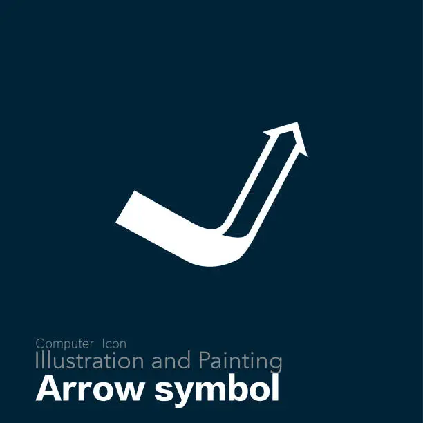 Vector illustration of arrow symbol
