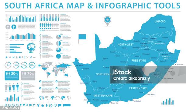 남아 프리 카 공화국 지도정보 그래픽 벡터 일러스트 레이 션 남아프리카공화국에 대한 스톡 벡터 아트 및 기타 이미지 - 남아프리카공화국, 지도, 0명