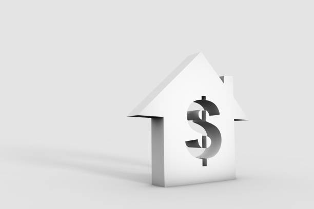istock 3d illustration house and dollar 870150384
