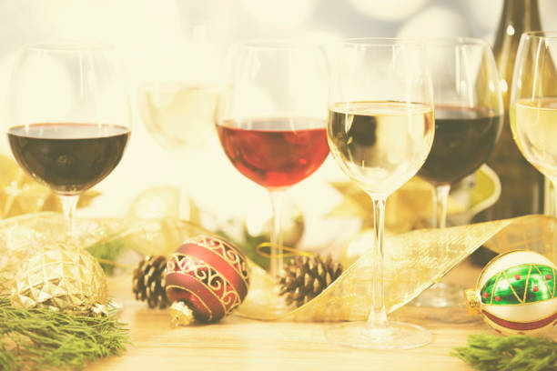 istock Christmas holiday party, wine tasting event. 870161280