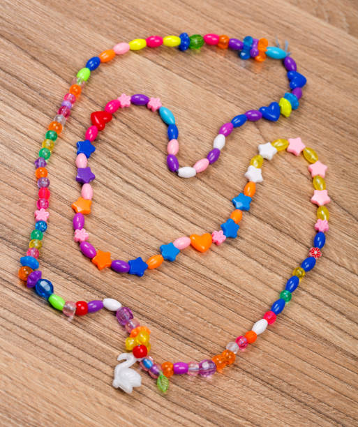 istock Colorful beaded necklace with a beautiful handcrafted 870161402