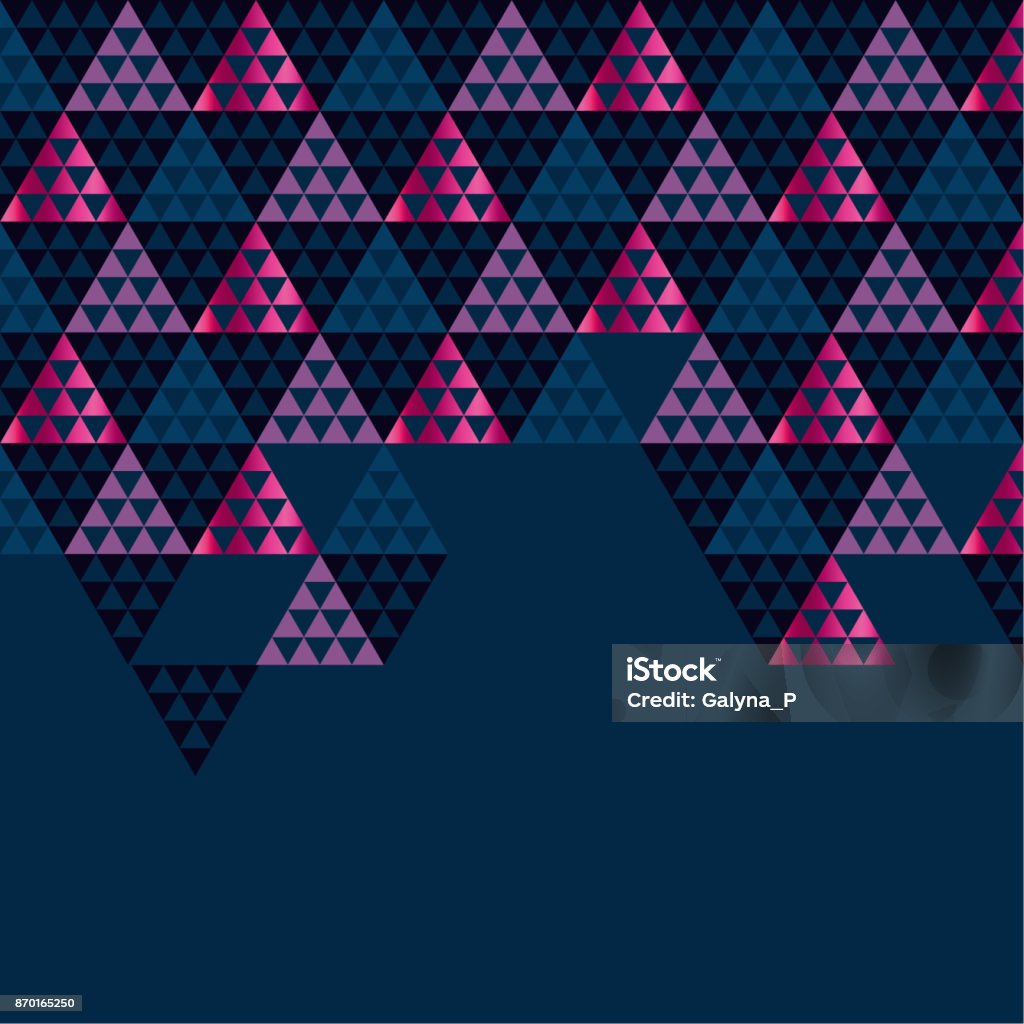 Geometry Black Header Vector Illustration Concept Triangle Geometric ...