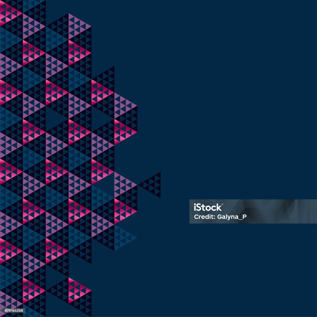 Geometry Black Header Vector Illustration Concept Triangle Geometric ...