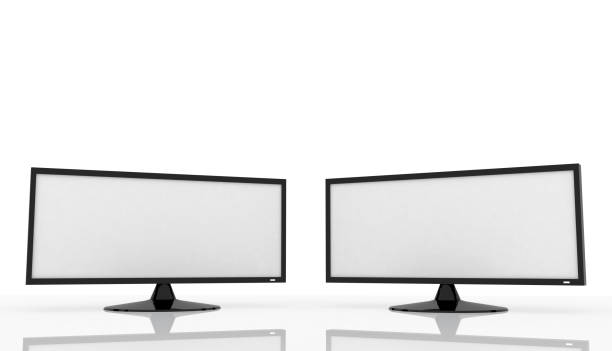 istock Dual widescreen monitor 870165864